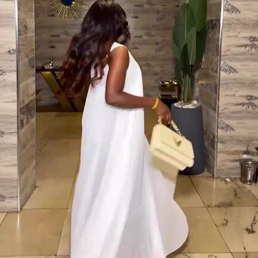 Fashion Casual Women's Loose Pleated Flare Dress