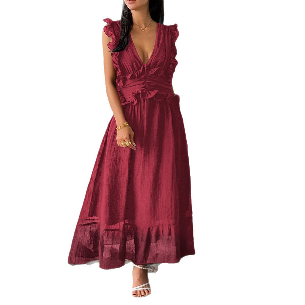 Elegant Style Suspender Dress Women